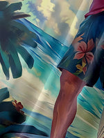 Men's Santa Surfs before He Works Short Sleeve Shirt, mens short sleeve shirts???¨¬o?big and tall mens shirts???¨¬o?short sleeve shirts for men???¨¬o?mens 4xl shirts???¨¬o?casual short sleeve shirts