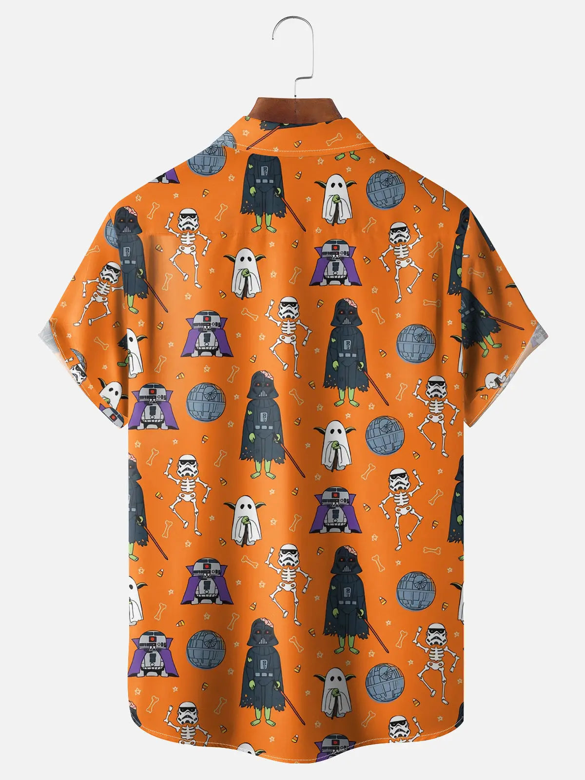 Tall Men's Galactic Star Wars Halloween Short Sleeve Shirt Eleven Oasis