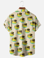 Men's Cool Ducks Pattern Short Sleeve ShirtMens short sleeve shirts Big and tall Mens shirts Short sleeve shirts for men Mens 4xl shirts Casual short sleeve shirts