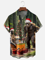 Men's Apes Celebrate Christmas Short Sleeve ShirtMens short sleeve shirts Big and tall Mens shirts Short sleeve shirts for men Mens 4xl shirts Casual short sleeve shirts