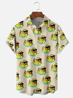 Men's Cool Ducks Pattern Short Sleeve ShirtMens short sleeve shirts Big and tall Mens shirts Short sleeve shirts for men Mens 4xl shirts Casual short sleeve shirts