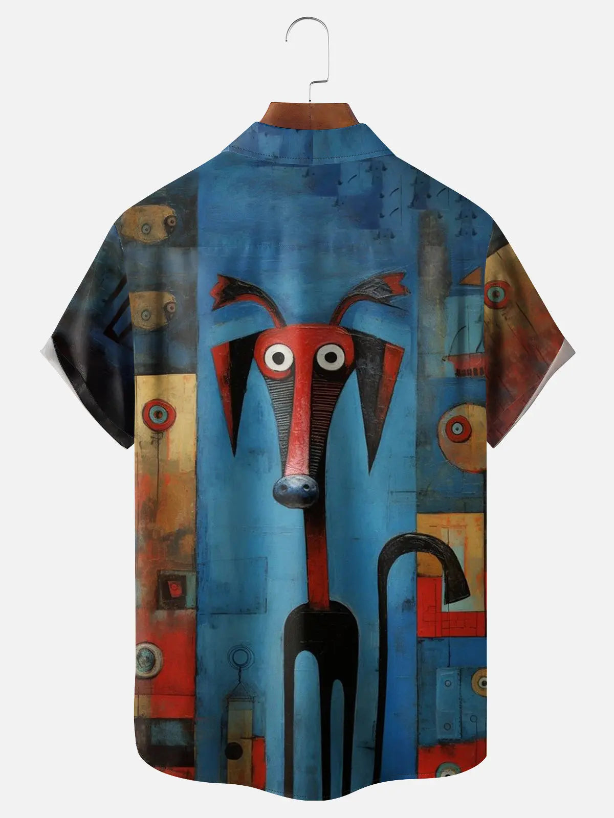 Men's Abstract Animal Short Sleeve ShirtMens short sleeve shirts Big and tall Mens shirts Short sleeve shirts for men Mens 4xl shirts Casual short sleeve shirts