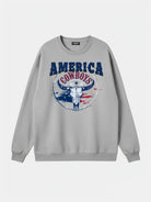 America Cowboys Skull Graphic Sweatshirt Eleven Oasis