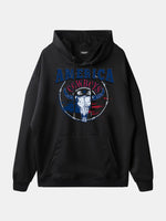 America Cowboys Skull Graphic Hoodie Eleven Oasis