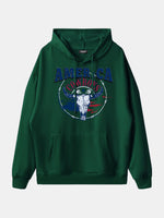 America Cowboys Skull Graphic Hoodie Eleven Oasis