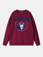America Cowboys Skull Graphic Sweatshirt Eleven Oasis