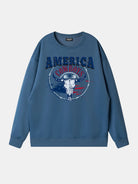 America Cowboys Skull Graphic Sweatshirt Eleven Oasis