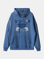Dallas Texas Football Helmets Graphic Hoodie Eleven Oasis