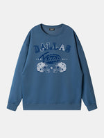 Dallas Texas Football Helmets Graphic Sweatshirt Eleven Oasis