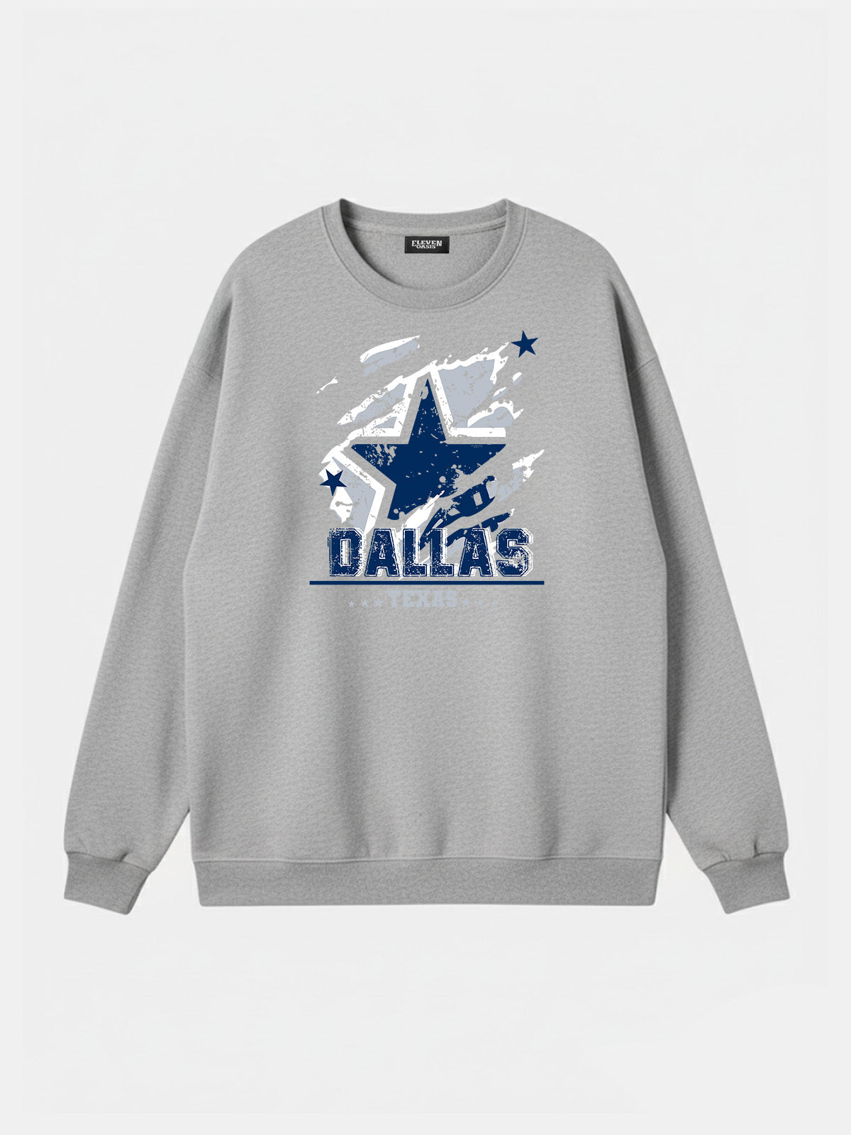 Dallas Texas Football Star Graphic Sweatshirt Eleven Oasis