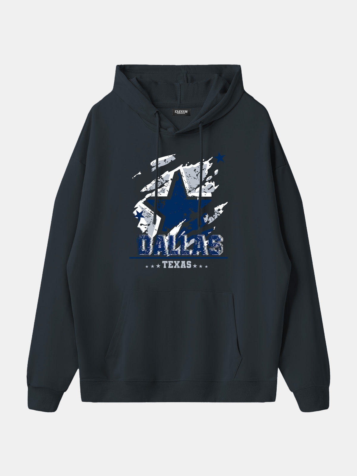 Dallas Texas Football Star Graphic Hoodie Eleven Oasis