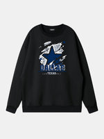 Dallas Texas Football Star Graphic Sweatshirt Eleven Oasis