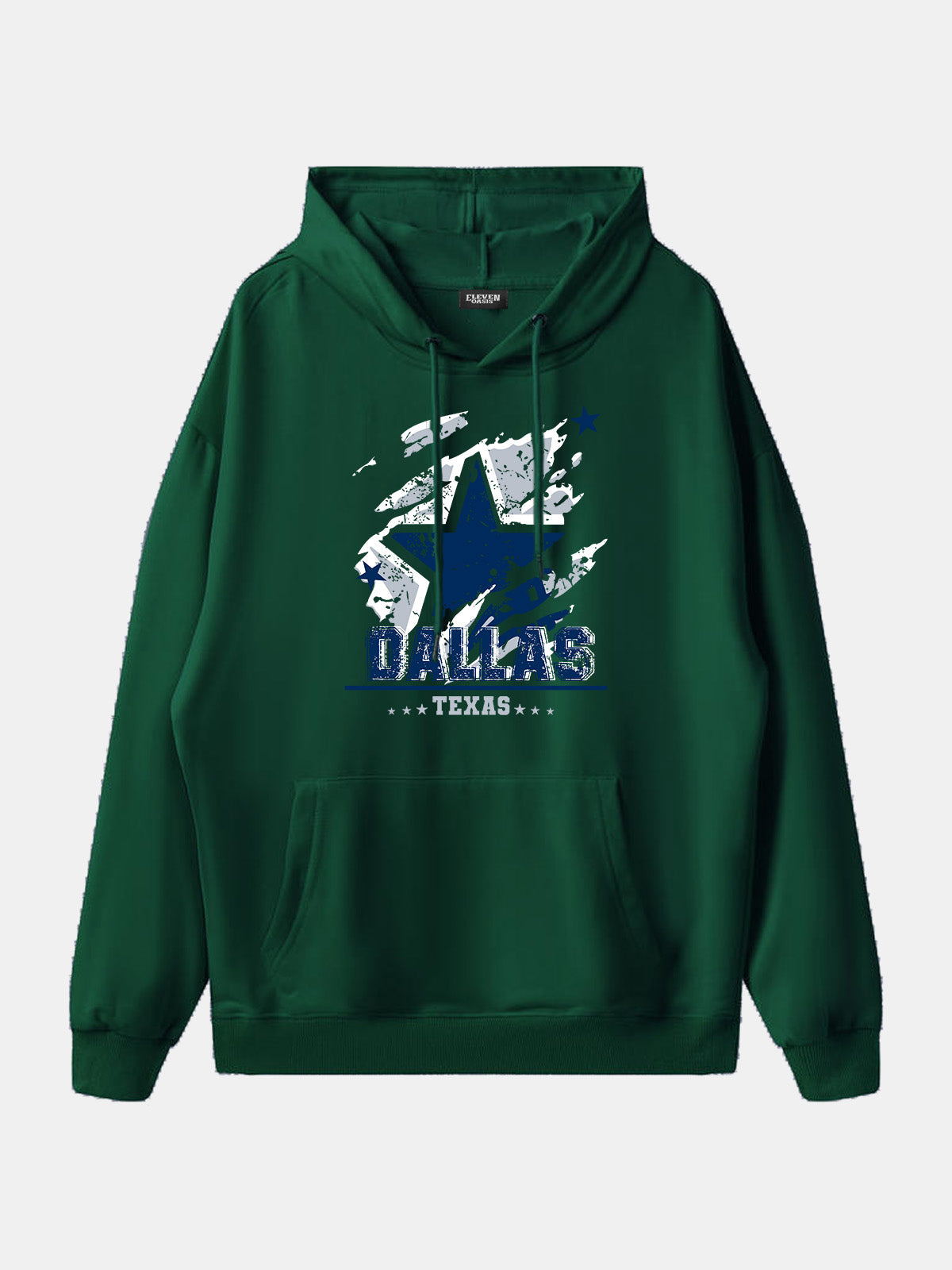 Dallas Texas Football Star Graphic Hoodie Eleven Oasis