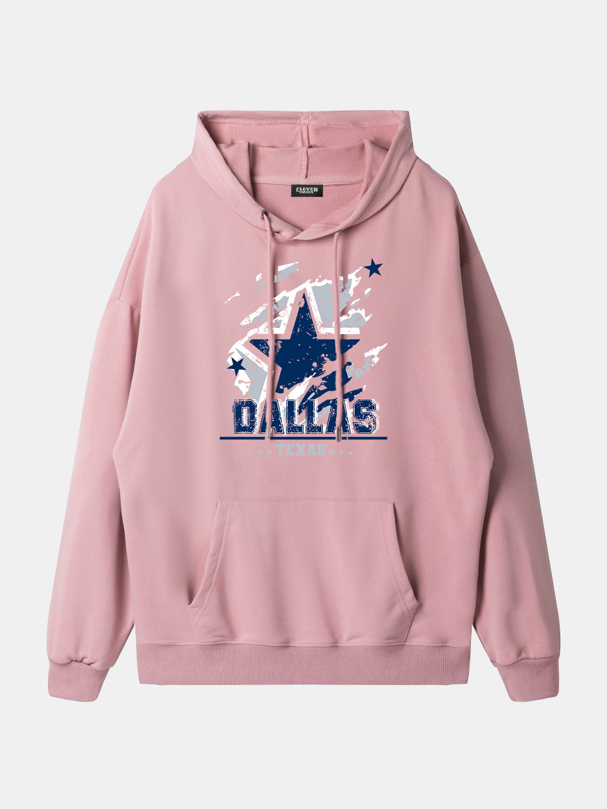 Dallas Texas Football Star Graphic Hoodie Eleven Oasis
