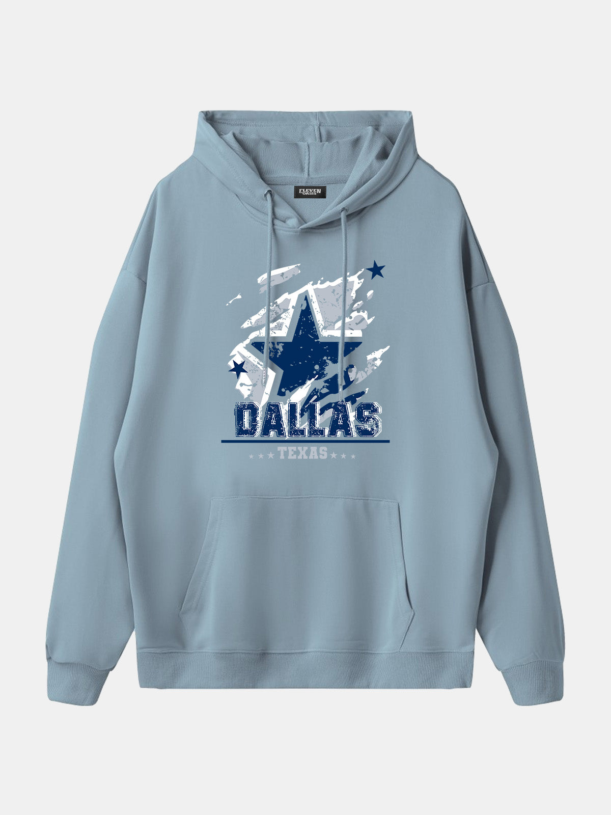 Dallas Texas Football Star Graphic Hoodie Eleven Oasis