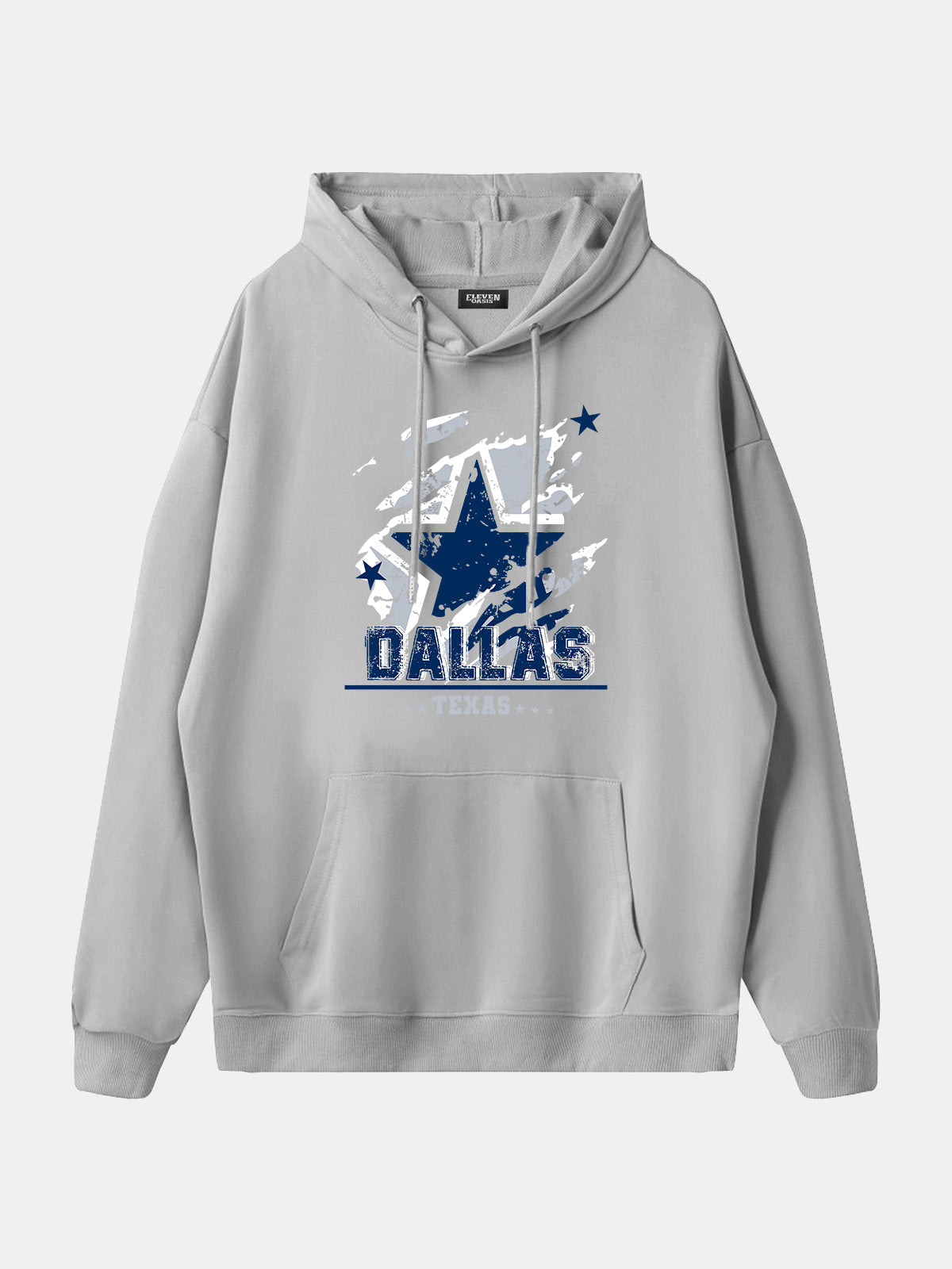 Dallas Texas Football Star Graphic Hoodie Eleven Oasis