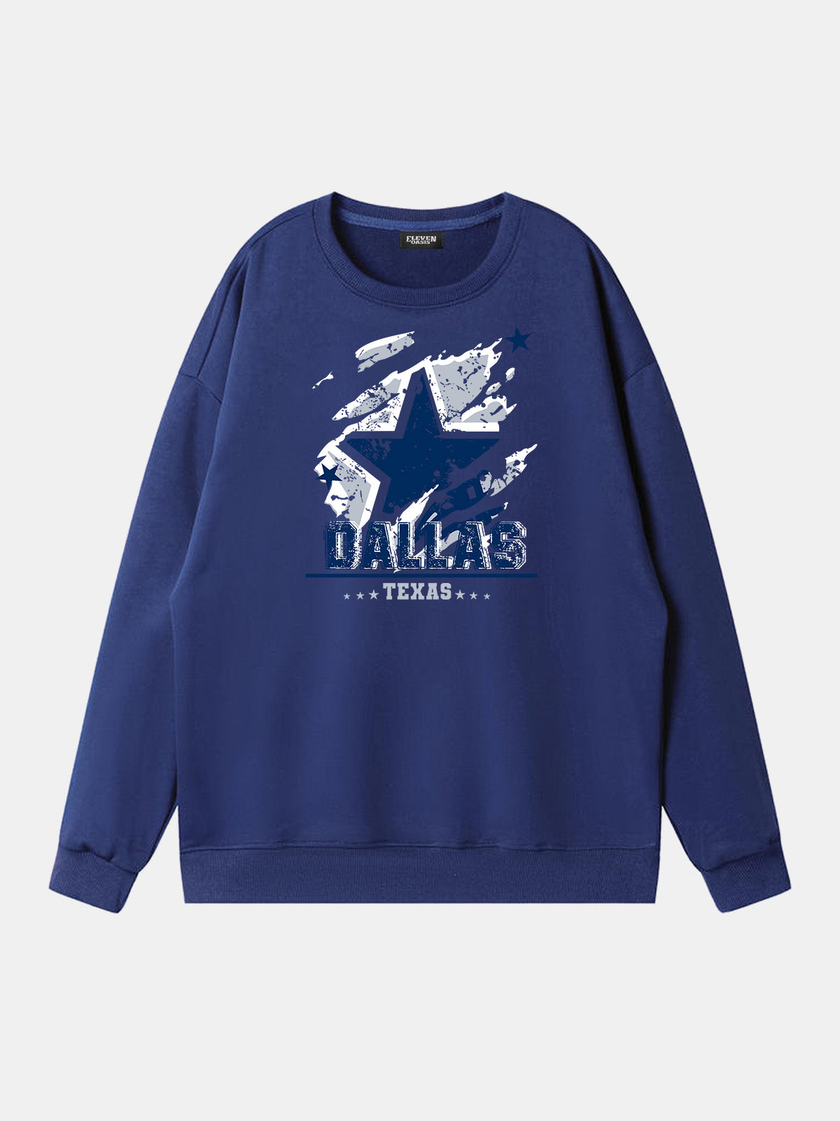 Dallas Texas Football Star Graphic Sweatshirt Eleven Oasis