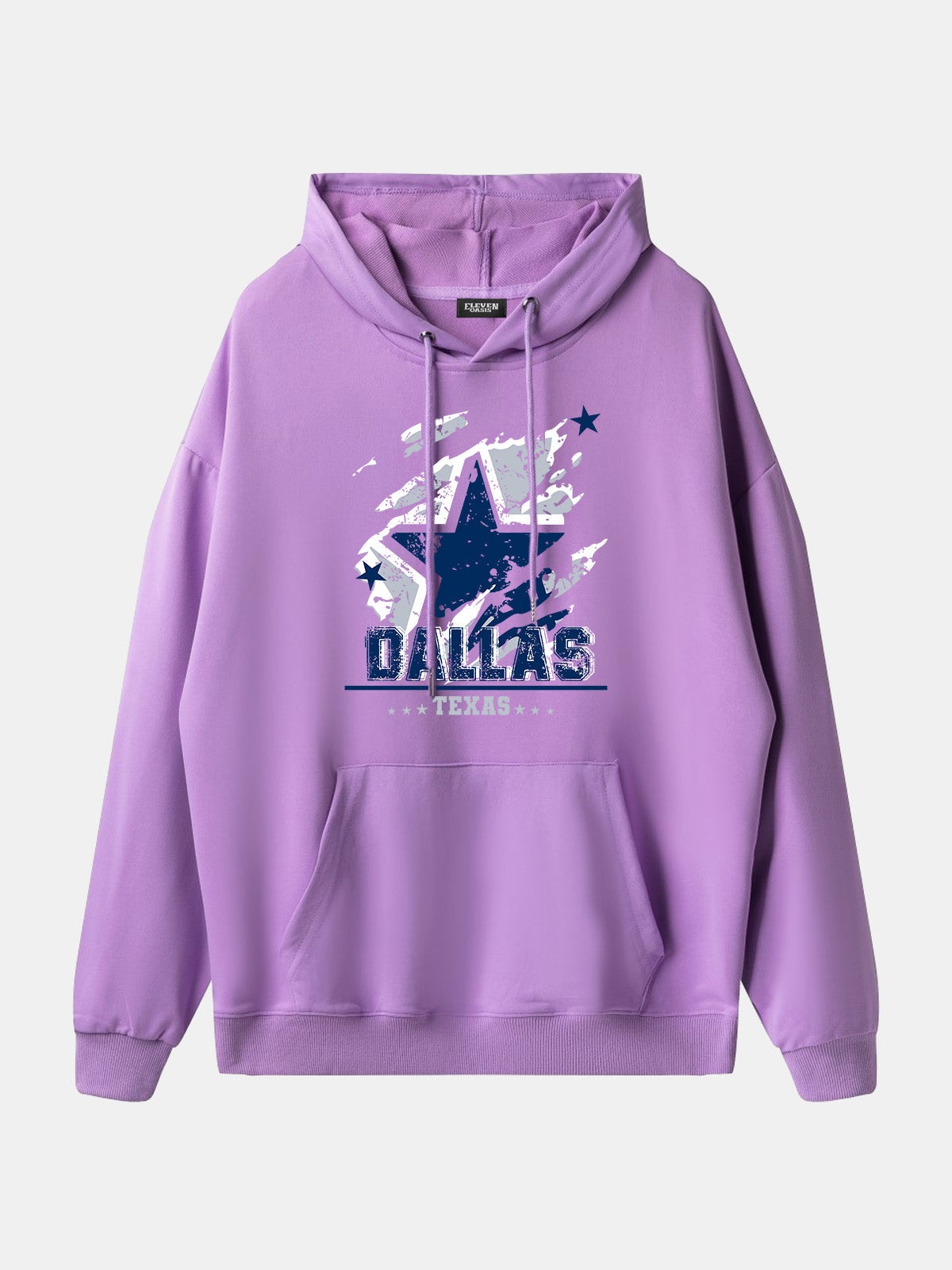 Dallas Texas Football Star Graphic Hoodie Eleven Oasis