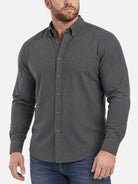 Men's Easygoing 100% Cotton Button Down Shirt 