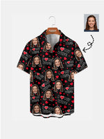 Custom Face Love Short Sleeve Shirt - I Heart My Wife / I Heart My Hubby (Sold individually) Eleven Oasis