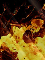 Men's Flaming Rider Halloween Short Sleeve Shirt Eleven Oasis