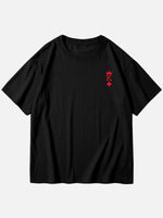 Custom King or Queen Letter Cotton Short Sleeve T-Shirt (Sold Individually) Eleven Oasis