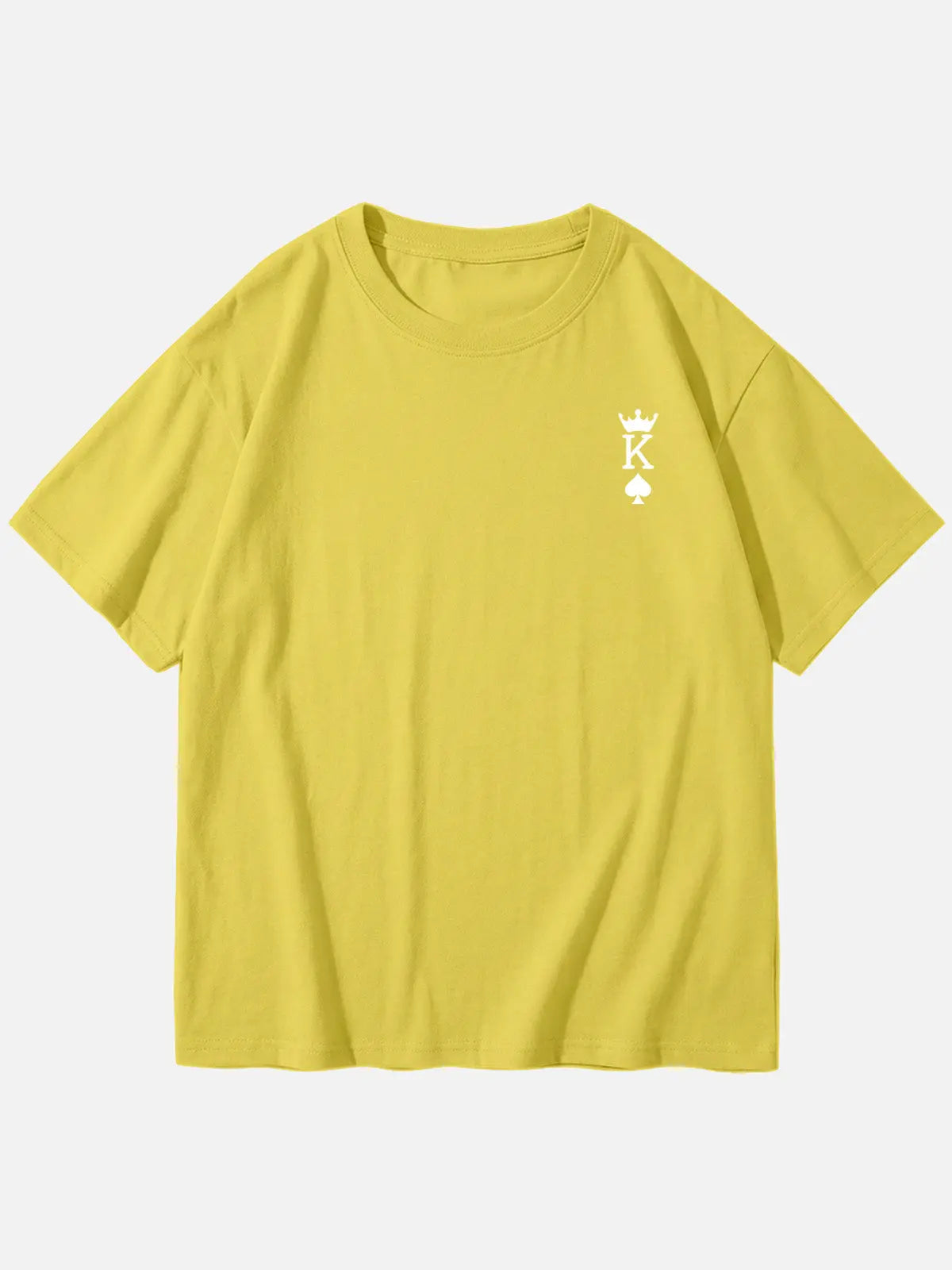 Custom King or Queen Letter Cotton Short Sleeve T-Shirt (Sold Individually) Eleven Oasis