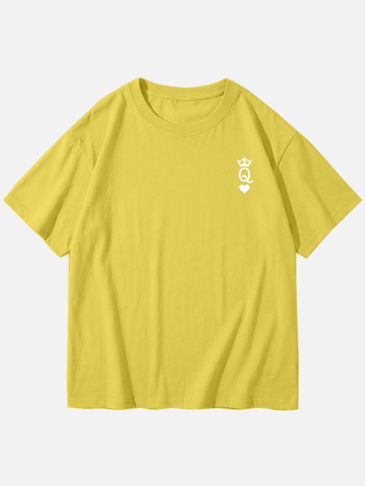 Custom King or Queen Letter Cotton Short Sleeve T-Shirt (Sold Individually) Eleven Oasis