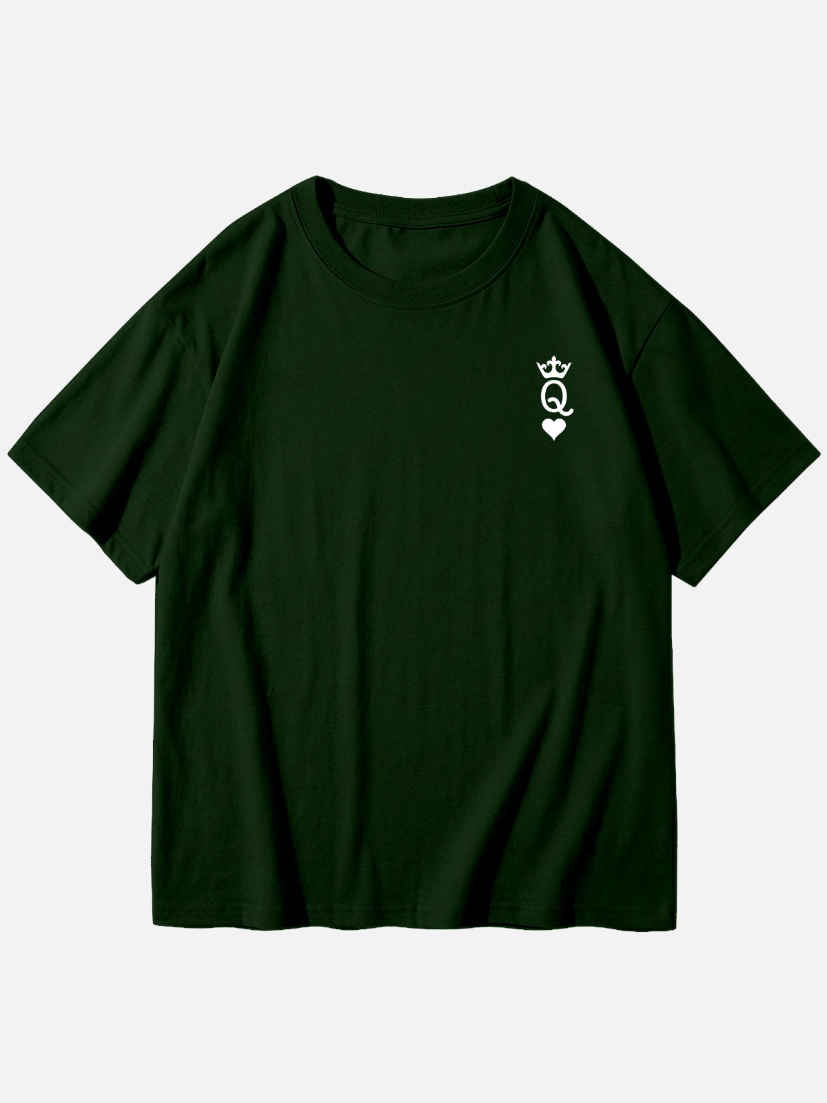 Custom King or Queen Letter Cotton Short Sleeve T-Shirt (Sold Individually) Eleven Oasis