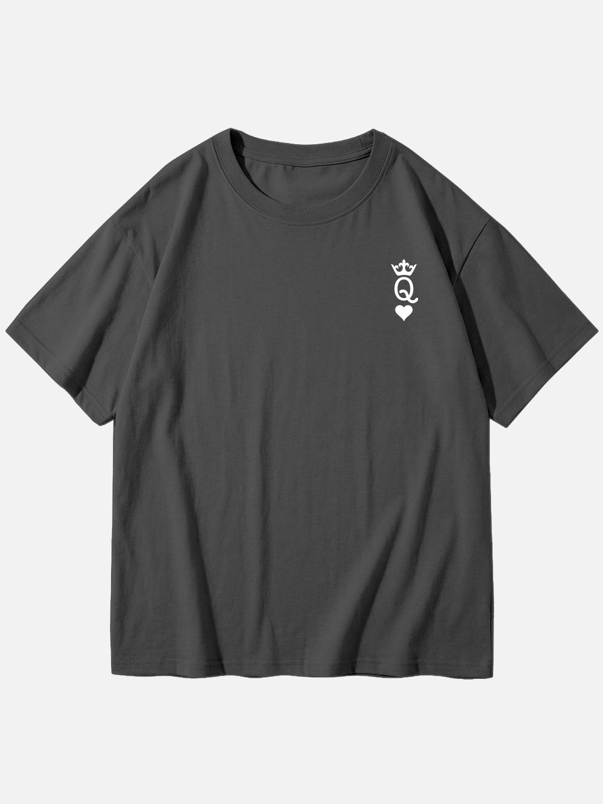 Custom King or Queen Letter Cotton Short Sleeve T-Shirt (Sold Individually) Eleven Oasis