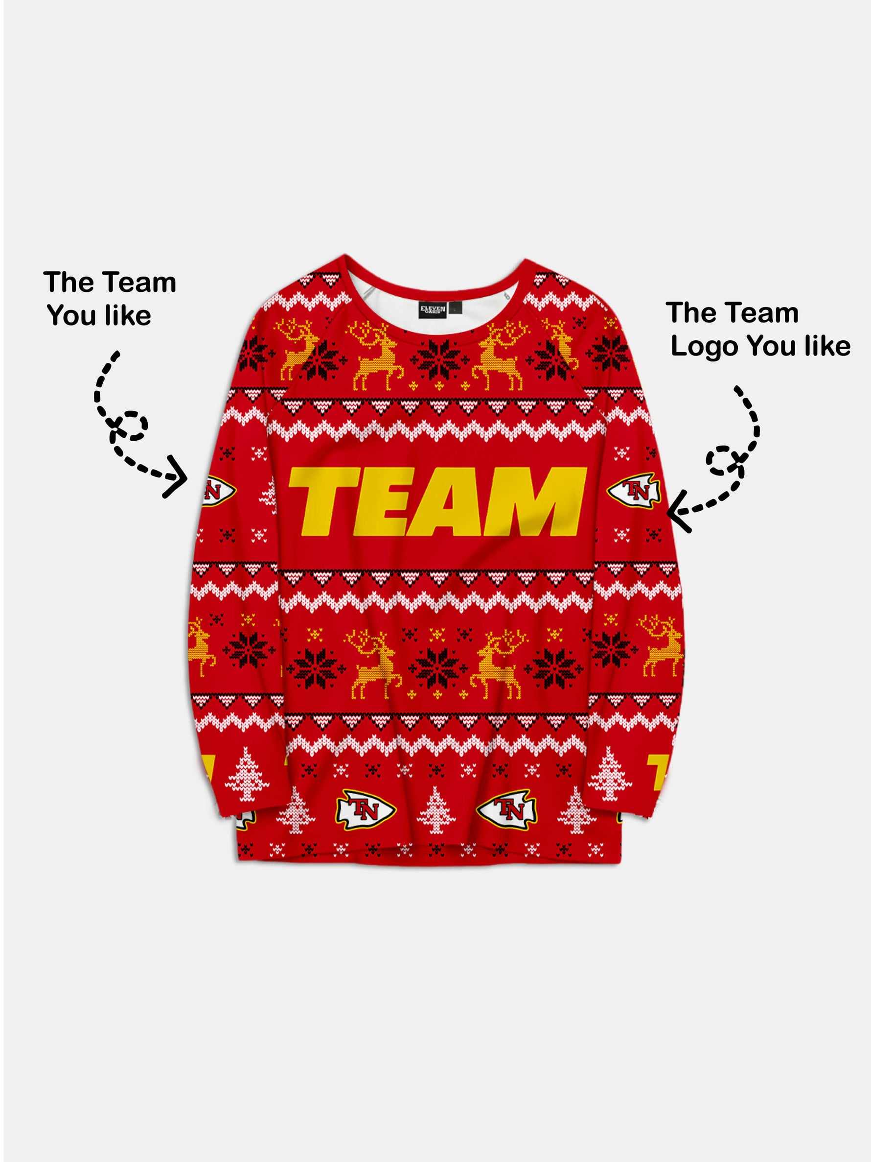 Custom American Football Team Pajama Set ¨C Game Day Red Eleven Oasis