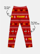 Custom American Football Team Pajama Set - Game Day Red Eleven Oasis