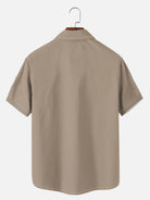 Men's Hawaiian Coconut Tree Oasis Short Sleeve Shirt ElevenOasis