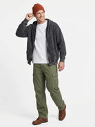 Men's Vintage Washed Zip-Up Hoodie Eleven Oasis