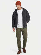 Men's Vintage Washed Zip-Up Hoodie Eleven Oasis