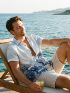 Men's Blue Oasis Short Sleeve Shirt Eleven Oasis