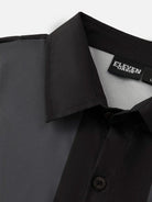 Men's Basic 50s Style Bowling Short Sleeve Shirt ElevenOasis