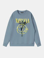 Nirvana In Utero Smiley Graphic Sweatshirt Eleven Oasis