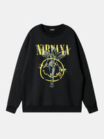 Nirvana In Utero Smiley Graphic Sweatshirt Eleven Oasis