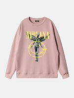 Nirvana In Utero Smiley Graphic Sweatshirt Eleven Oasis