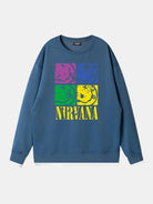 Nirvana Pop Art Smiley Logo Sweatshirt Eleven Oasis