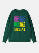 Nirvana Pop Art Smiley Logo Sweatshirt Eleven Oasis