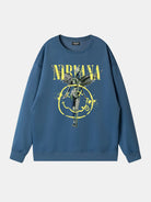 Nirvana In Utero Smiley Graphic Sweatshirt ElevenOasis