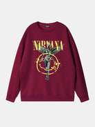 Nirvana In Utero Smiley Graphic Sweatshirt ElevenOasis