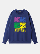 Nirvana Pop Art Smiley Logo Sweatshirt Eleven Oasis