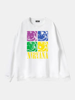 Nirvana Pop Art Smiley Logo Sweatshirt Eleven Oasis