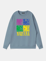 Nirvana Pop Art Smiley Logo Sweatshirt Eleven Oasis