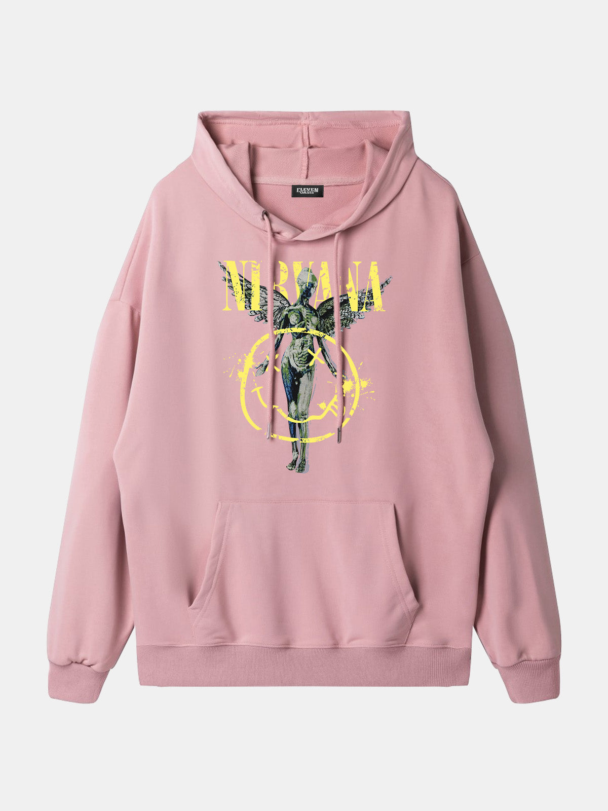 Nirvana In Utero Smiley Graphic Hoodie Eleven Oasis