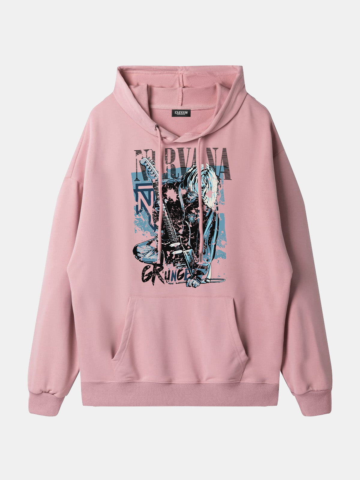 Nirvana Kurt Cobain Grunge Graphic Hoodie Eleven Oasis
