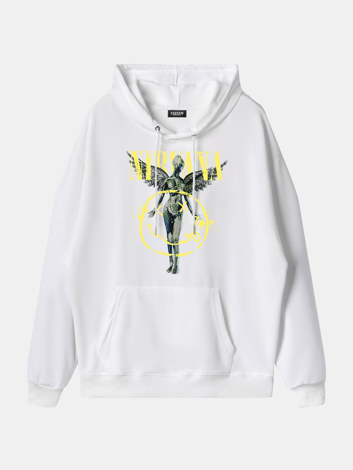 Nirvana In Utero Smiley Graphic Hoodie Eleven Oasis